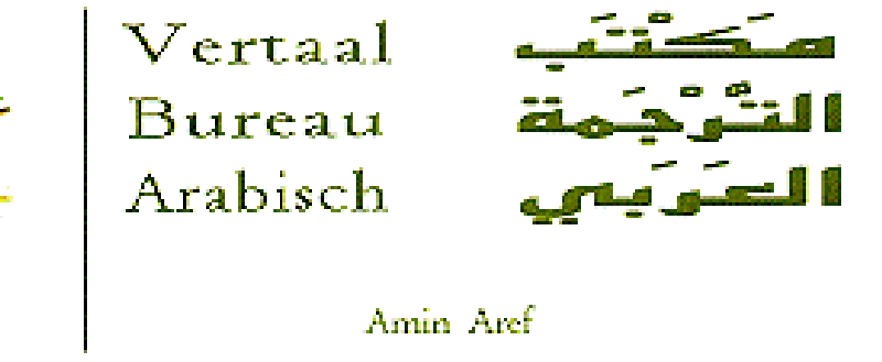 Vertaalbureau Arabisch Amin Aref